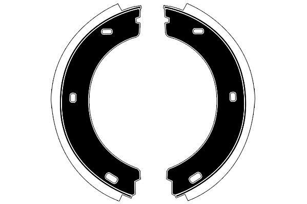 Jeu de 4 mâchoires de frein Raicam RA26400