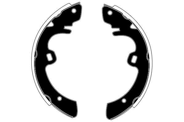Jeu de 4 mâchoires de frein (Garniture de frein à tambour) Raicam RA26570
