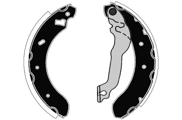 Jeu de 4 mâchoires de frein Raicam RA26770