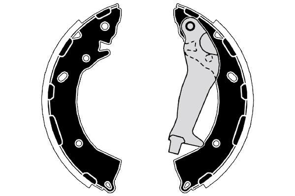 Jeu de 4 mâchoires de frein Raicam RA26810