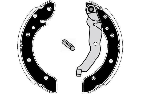 Jeu de 4 mâchoires de frein Raicam RA26860