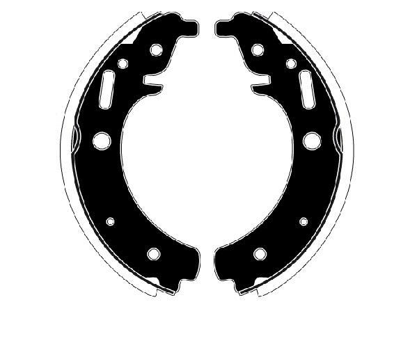 Jeu de 4 mâchoires de frein (Garniture de frein à tambour) Raicam RA26920