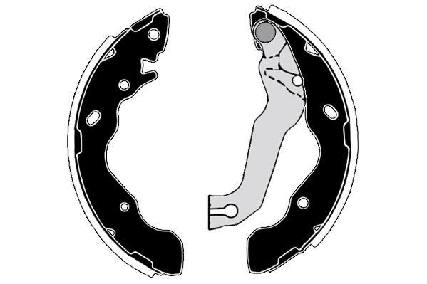 Jeu de 4 mâchoires de frein Raicam RA26990