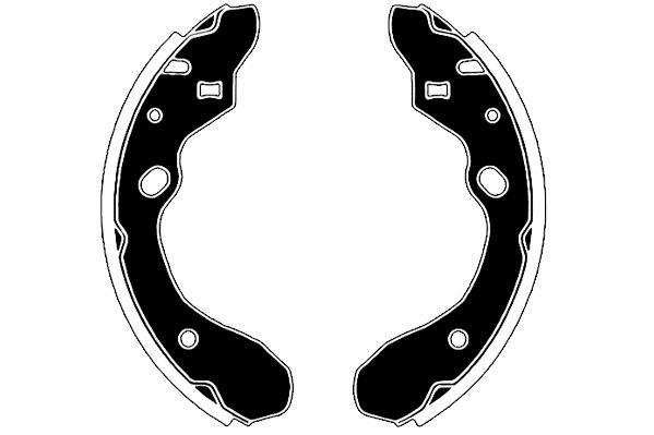 Jeu de 4 mâchoires de frein Raicam RA27010