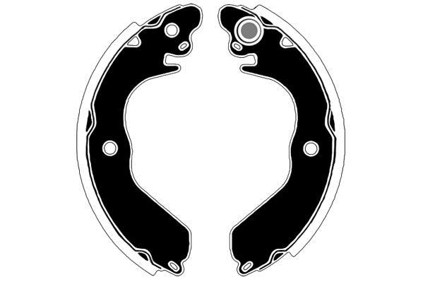 Jeu de 4 mâchoires de frein Raicam RA27020