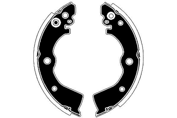 Jeu de 4 mâchoires de frein Raicam RA27030