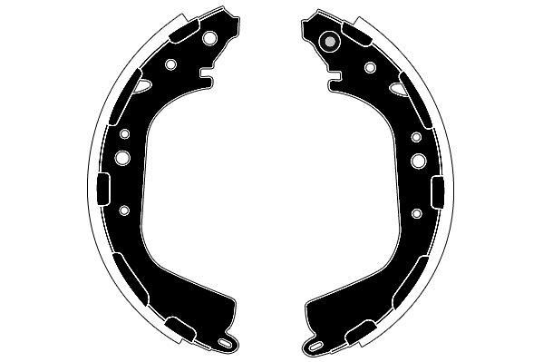 Jeu de 4 mâchoiresde frein Raicam RA27040