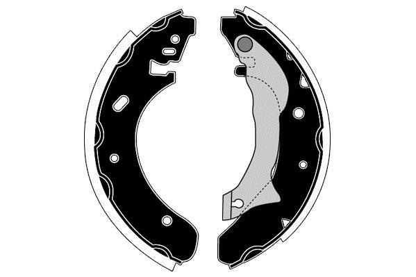 Jeu de 4 mâchoires de frein Raicam RA27100