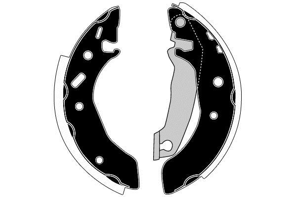 Jeu de 4 mâchoires de frein Raicam RA27150