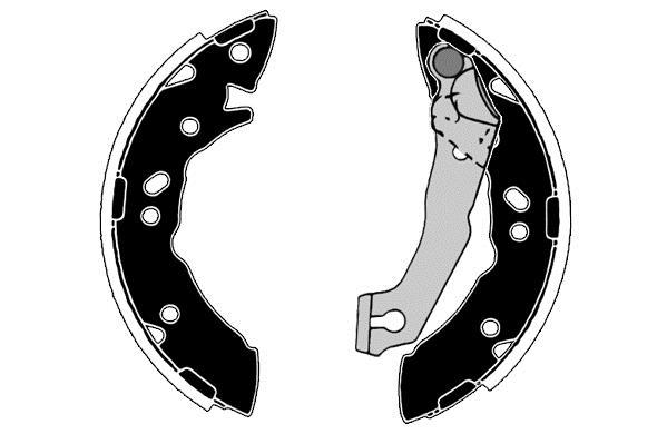 Jeu de 4 mâchoires de frein Raicam RA27180