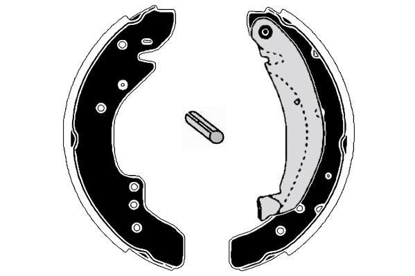 Jeu de 4 mâchoires de frein Raicam RA27190