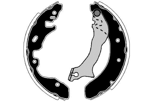 Jeu de 4 mâchoires de frein Raicam RA27260