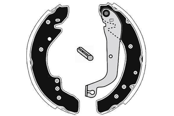 Jeu de 4 mâchoires de frein Raicam RA27310
