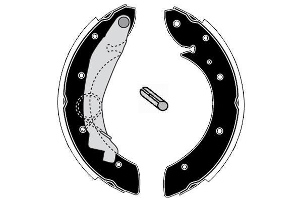 Jeu de 4 mâchoires de frein Raicam RA27330