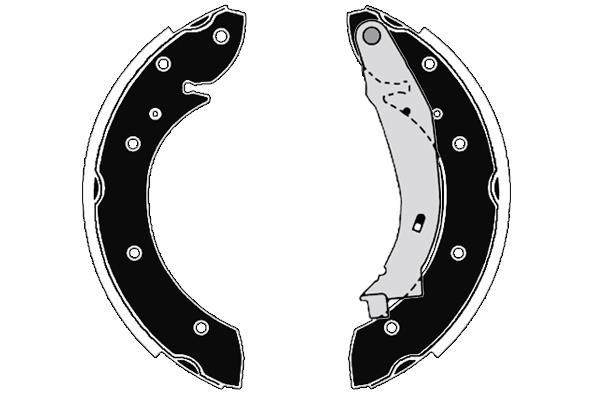 Jeu de 4 mâchoires de frein Raicam RA27331