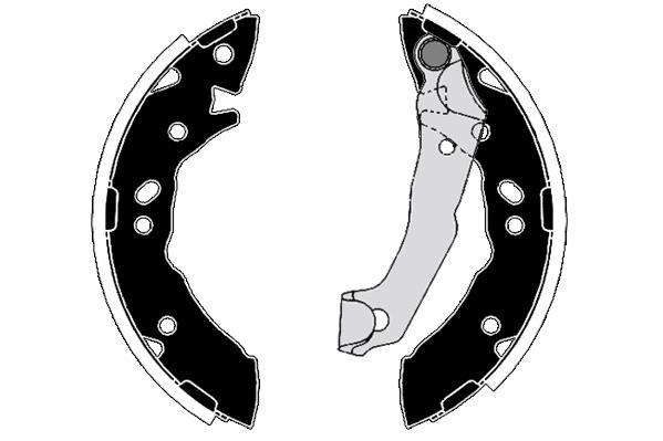 Jeude 4 mâchoires de frein Raicam RA27350