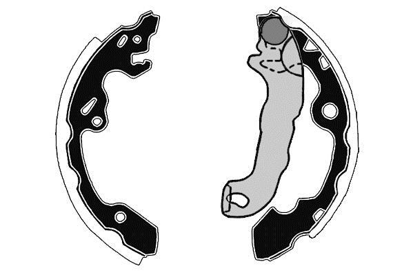 Jeu de 4 mâchoires de frein Raicam RA27470