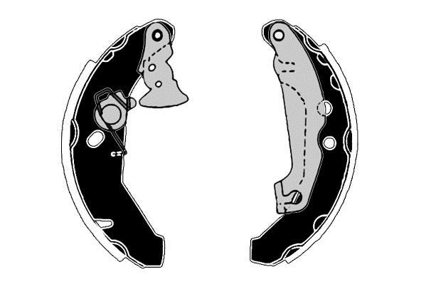Jeu de 4 mâchoires de frein Raicam RA27690