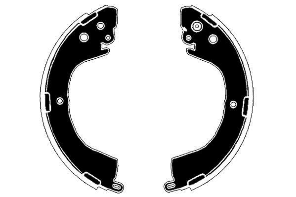 Jeu de 4 mâchoires de frein Raicam RA27820