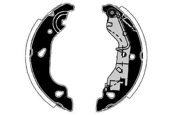 Jeu de 4 mâchoires de frein Raicam RA27900