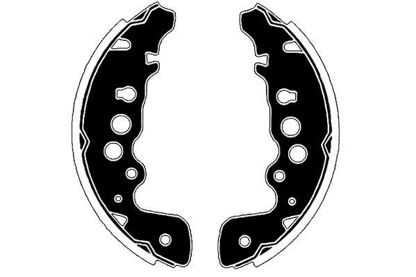 Jeu de 4 mâchoires de frein Raicam RA27980