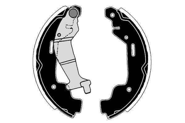 Jeu de 4 mâchoires de frein Raicam RA28020