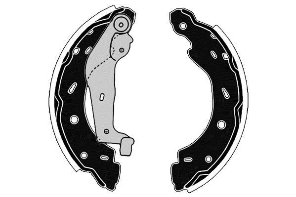 Jeu de 4 mâchoires de frein Raicam RA28030