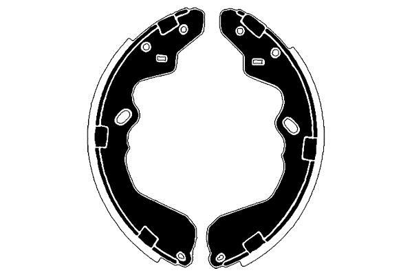 Jeu de 4 mâchoires de frein Raicam RA28100