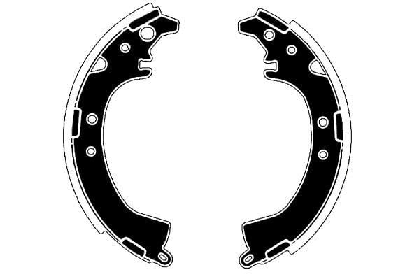 Jeu de 4 mâchoires de frein Raicam RA28240