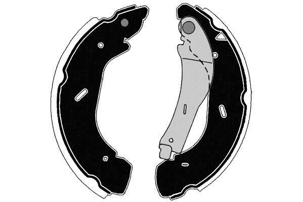 Jeu de 4 mâchoires de frein Raicam RA28290