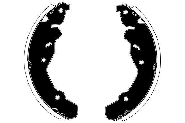 Jeu de 4 mâchoires de frein Raicam RA28310