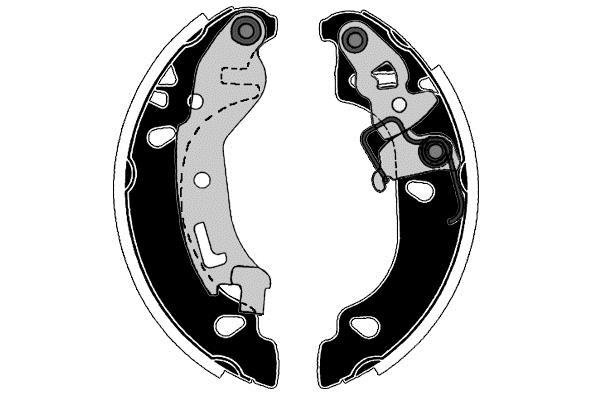 Jeu de 4 mâchoires de frein Raicam RA28510