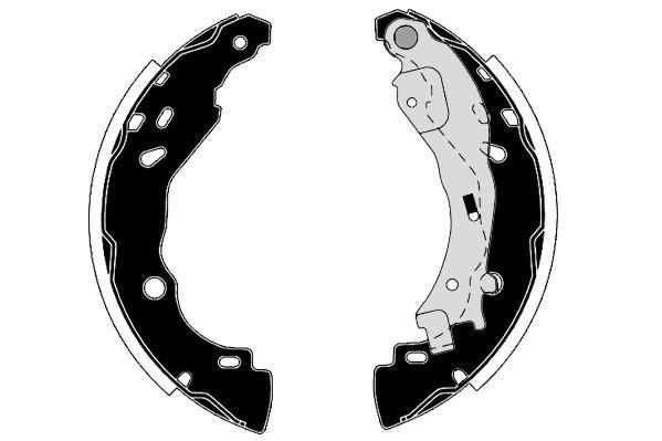 Jeu de 4 mâchoires de frein Raicam RA28520