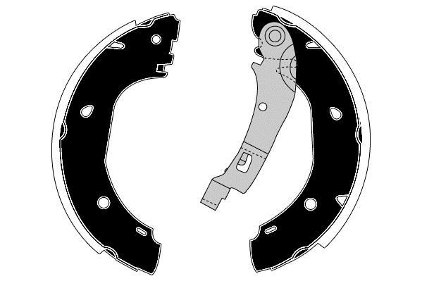 Jeu de 4 mâchoires de frein Raicam RA28550