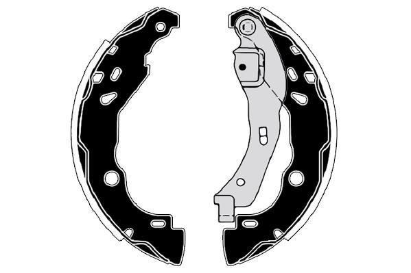 Jeu de 4 mâchoires de frein Raicam RA28560