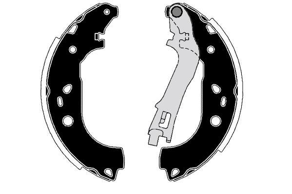 Jeu de 4 mâchoires de frein Raicam RA28570