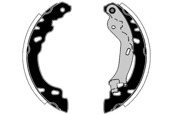 Jeu de 4 mâchoires de frein Raicam RA28580