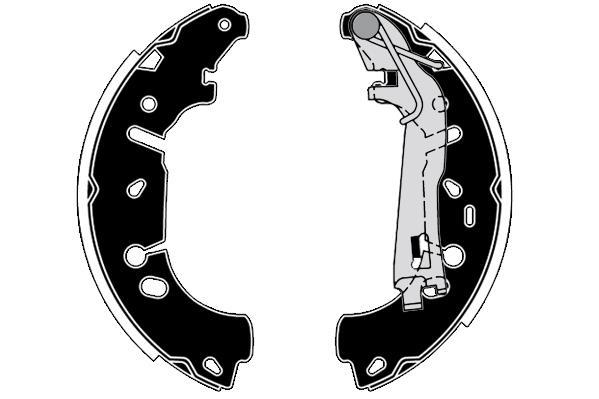 Jeu de 4 mâchoires de frein Raicam RA28600