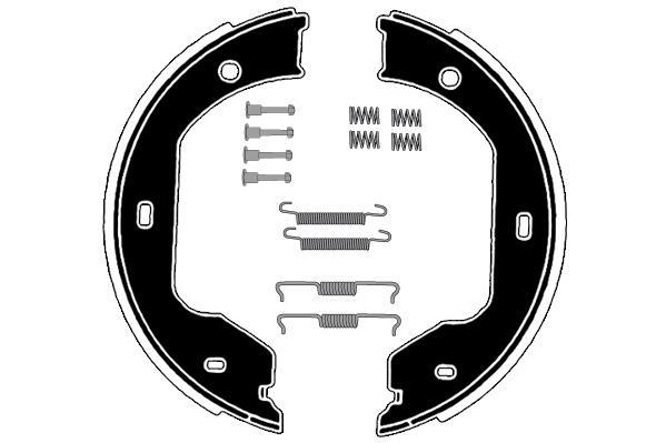 Jeu de 4 mâchoires de frein Raicam RA28621