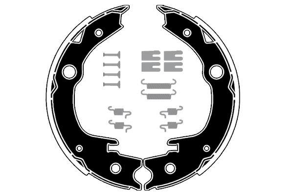 Jeu de 4 mâchoires de frein Raicam RA28981