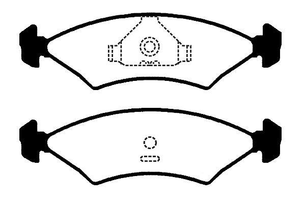 Jeu de 4 plaquettes de frein Raicam RA.0290.0
