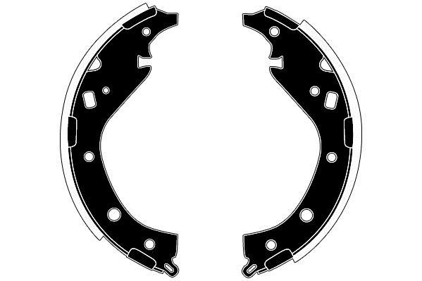 Jeu de 4 mâchoires de frein Raicam RA29040