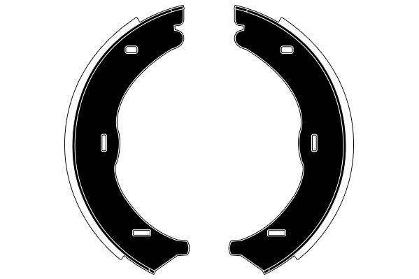 Jeu de 4 mâchoires de frein Raicam RA29080