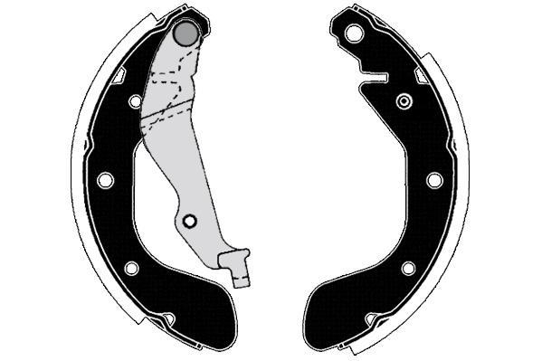 Jeu de 4 mâchoires de frein Raicam RA29090