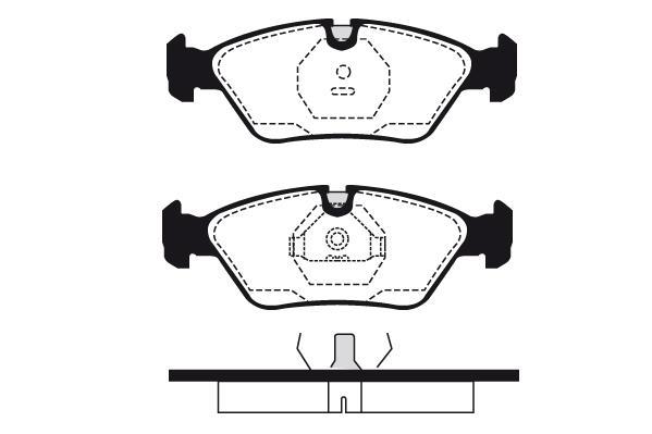 Jeu de 4 plaquettes de frein Raicam RA.0293.0
