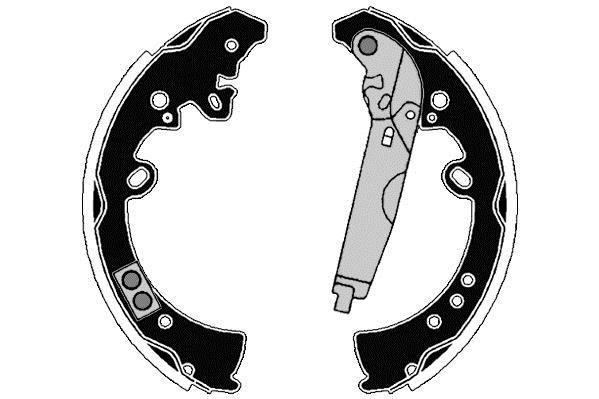 Jeu de 4 mâchoires de frein Raicam RA29360
