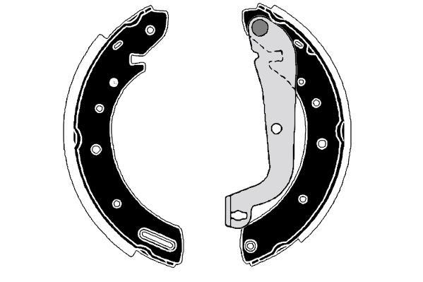 Jeu de 4 mâchoires de frein Raicam RA29590