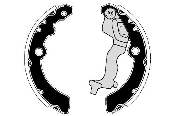 Jeu de 4 mâchoires de frein Raicam RA29660