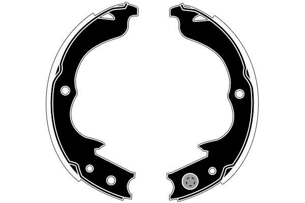 Jeu de 4 mâchoires de frein Raicam RA29760