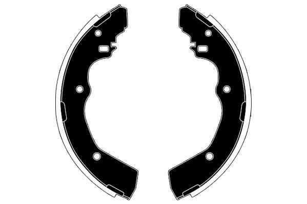 Jeu de 4 mâchoires de frein Raicam RA29780